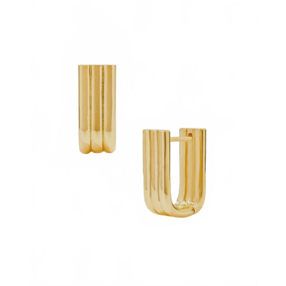 NEW MOD + JO women's tali hoop earrings in gold